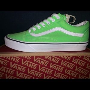 Green neon vans